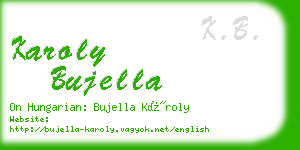 karoly bujella business card